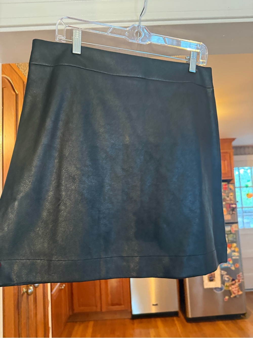 J. Crew Black Faux Leather Mini Skirt